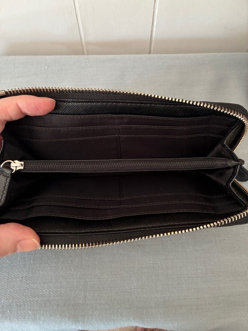 Coach Peyton Signature Zip-Around Wallet - Picture 6 of 9